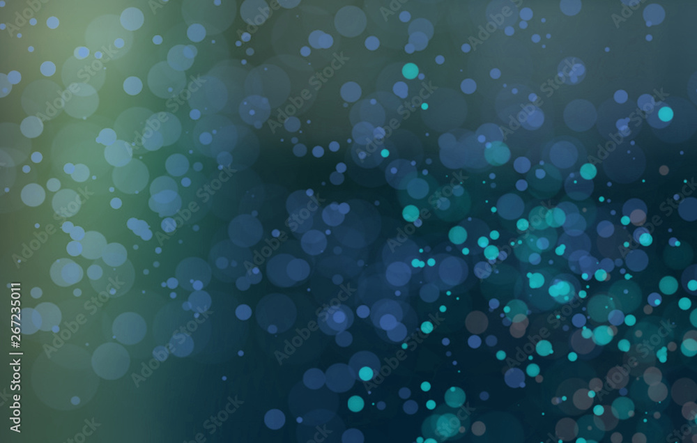 Dark colorful abstract bokeh circles for background use.
