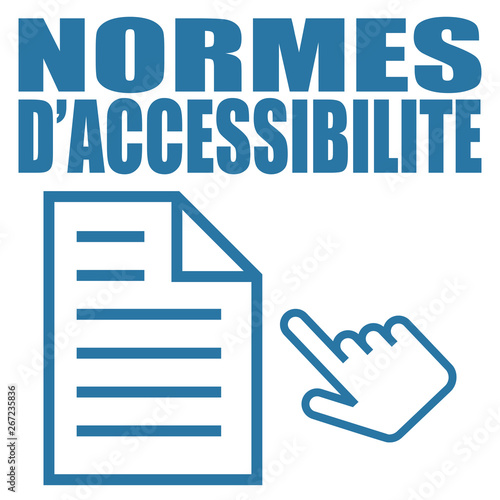 Logo normes d'accessibilité. © Scriblr