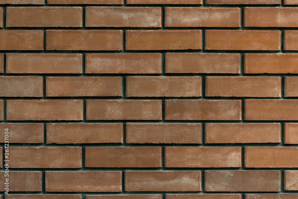 Obraz premium Brown brick wall. Brown brick texture