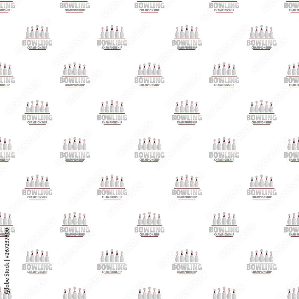 Bowling championship pattern seamless vector repeat for any web design Bowling championship pattern seamless vector repeat for any web design