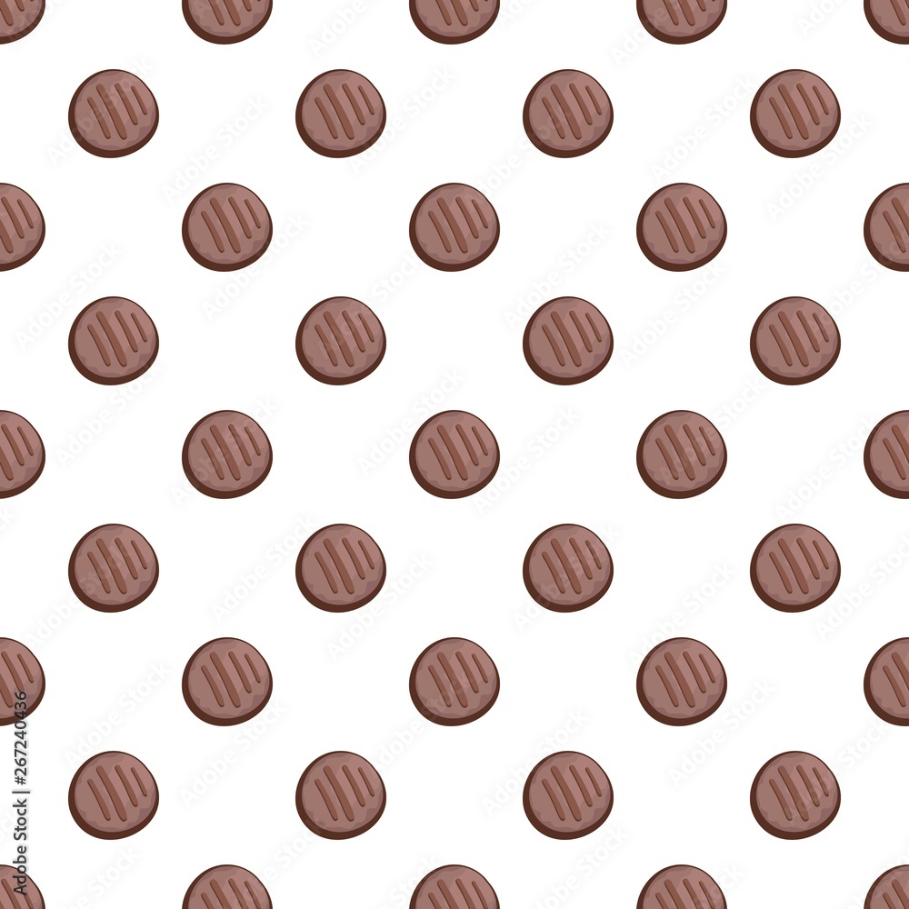 Fototapeta premium Diet biscuit pattern seamless vector repeat for any web design