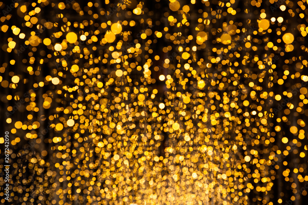 Sparkling Golden Dust - Bokeh Glitter