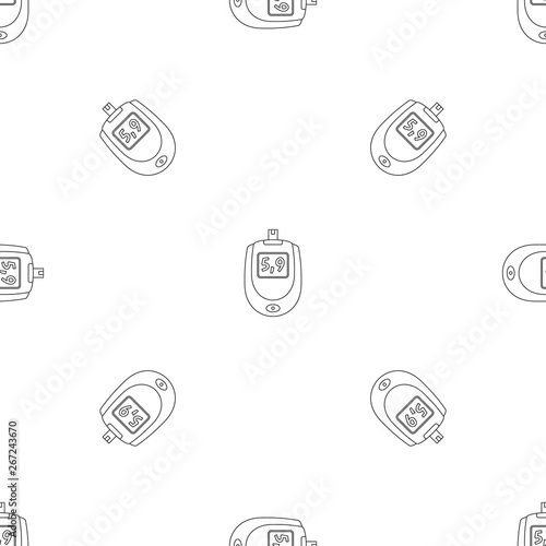 Blood glucose level pattern seamless vector repeat geometric for any web design