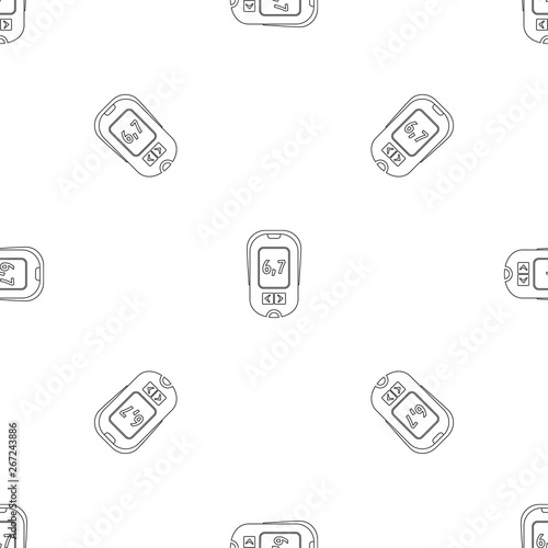 Glucometer pattern seamless vector repeat geometric for any web design