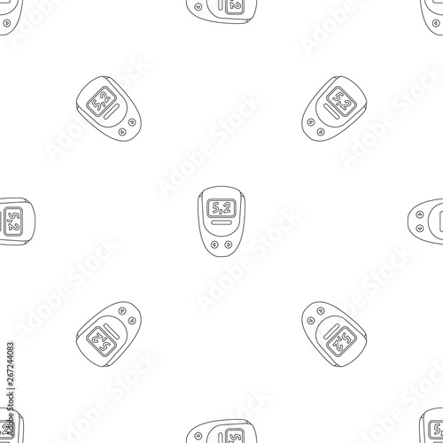 Electronic glucometer pattern seamless vector repeat geometric for any web design
