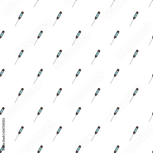 Wallpaper Mural Laboratory thermometer pattern seamless vector repeat for any web design Torontodigital.ca