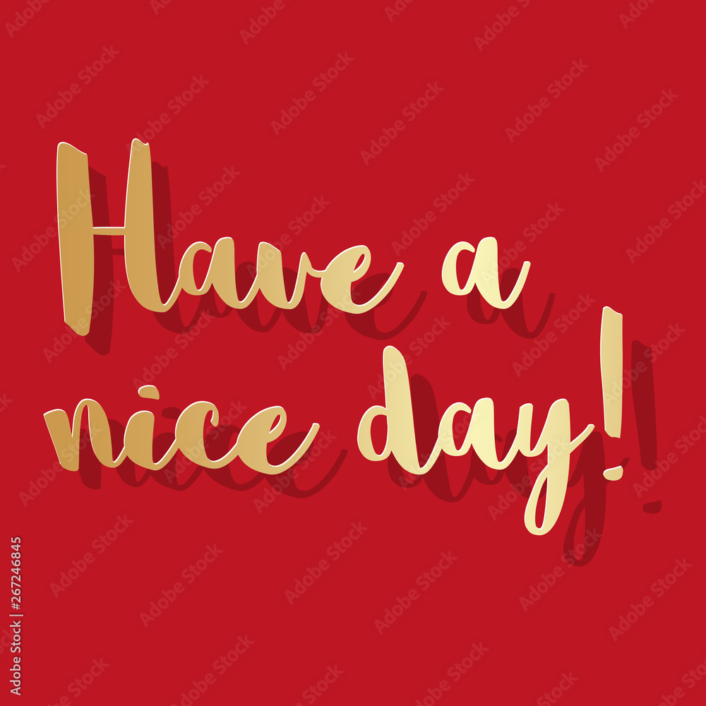 Have a nice day vector Postcard