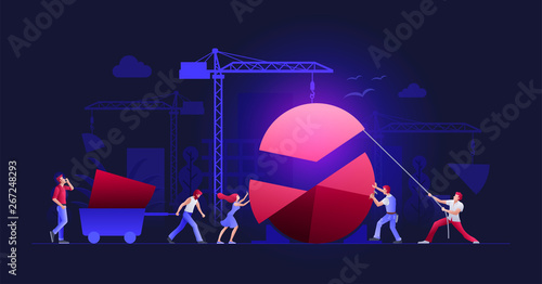 Business team working together