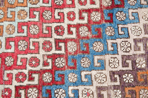 Handmade Old Ancient Turkish Carpet