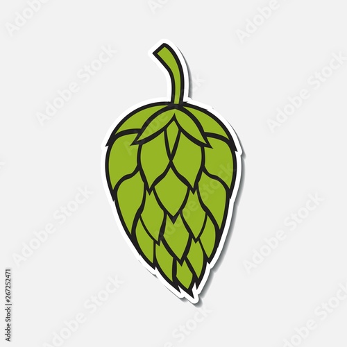 Hop icon isolated on white background