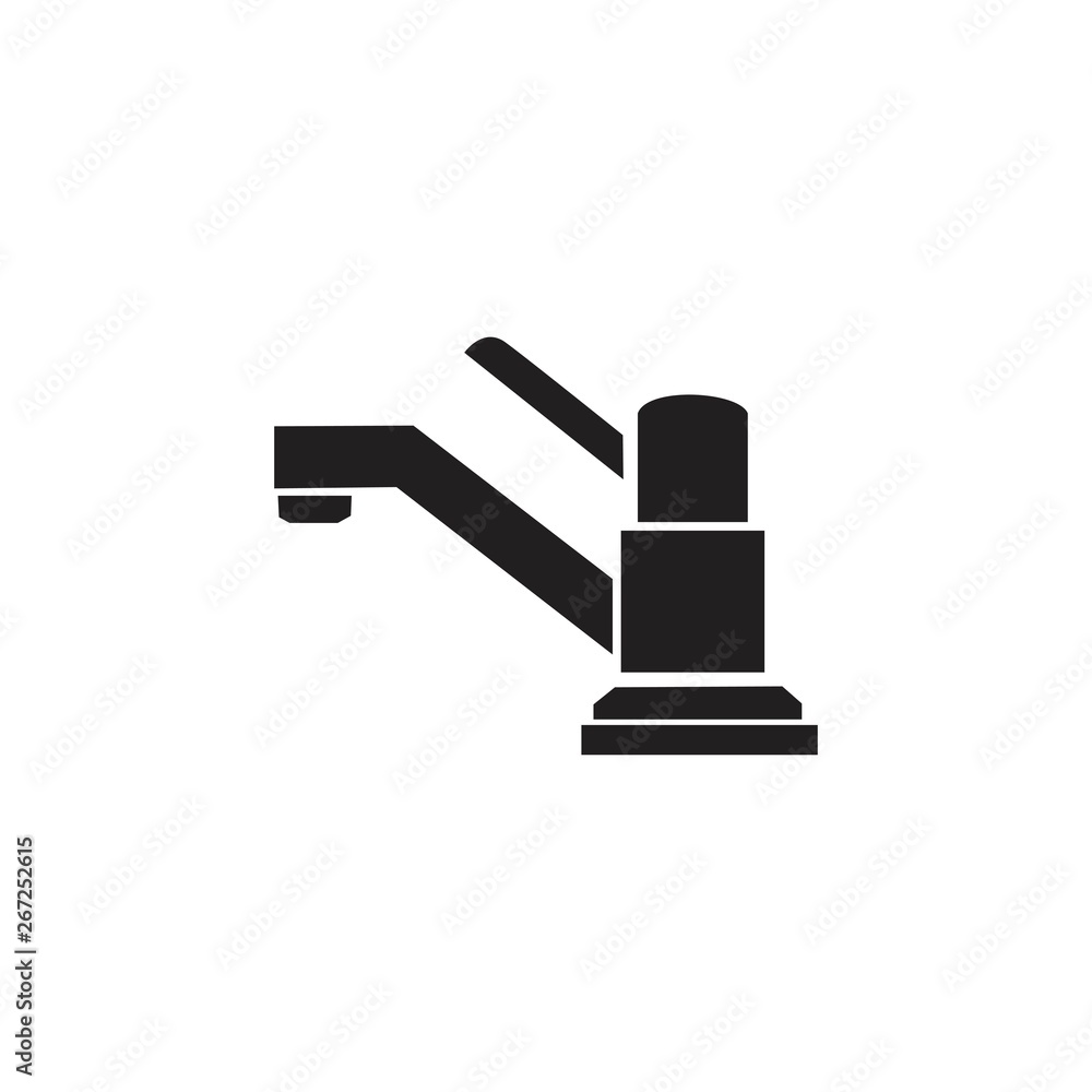 Water tap icon. Vector illustration isolated on white background Water tap icon. Vector illustration isolated on white background