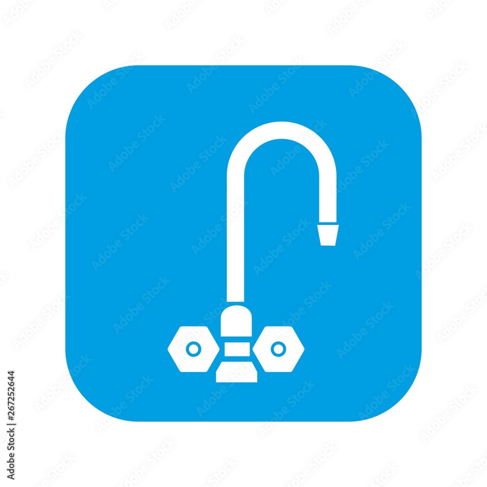 Water tap icon. Vector illustration isolated on white background Water tap icon. Vector illustration isolated on white background