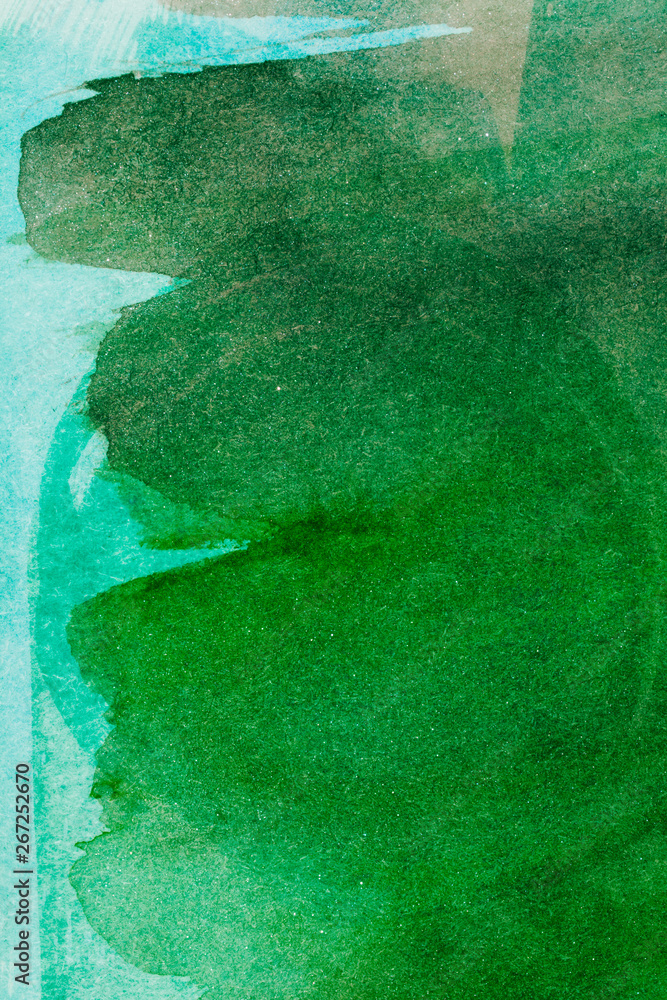 Fototapeta premium green watercolor background