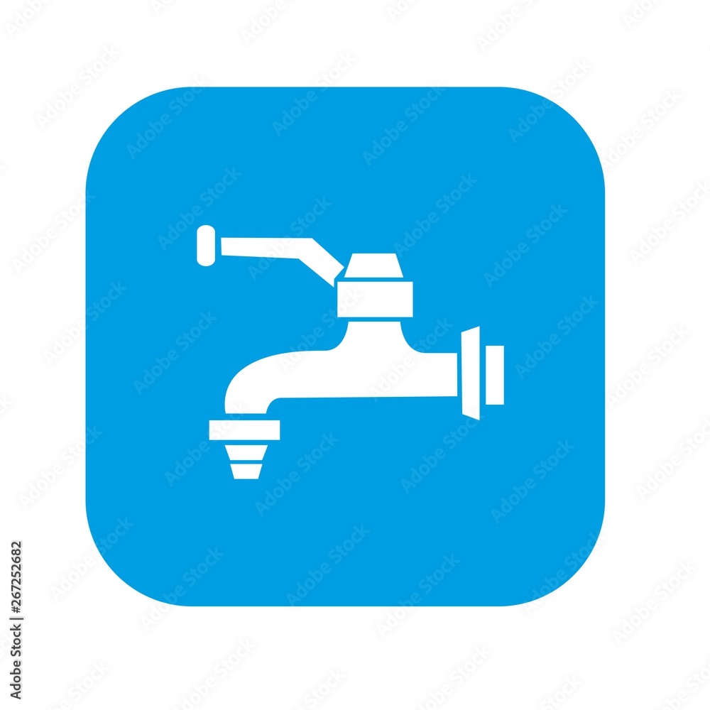 Water tap icon. Vector illustration isolated on white background Water tap icon. Vector illustration isolated on white background