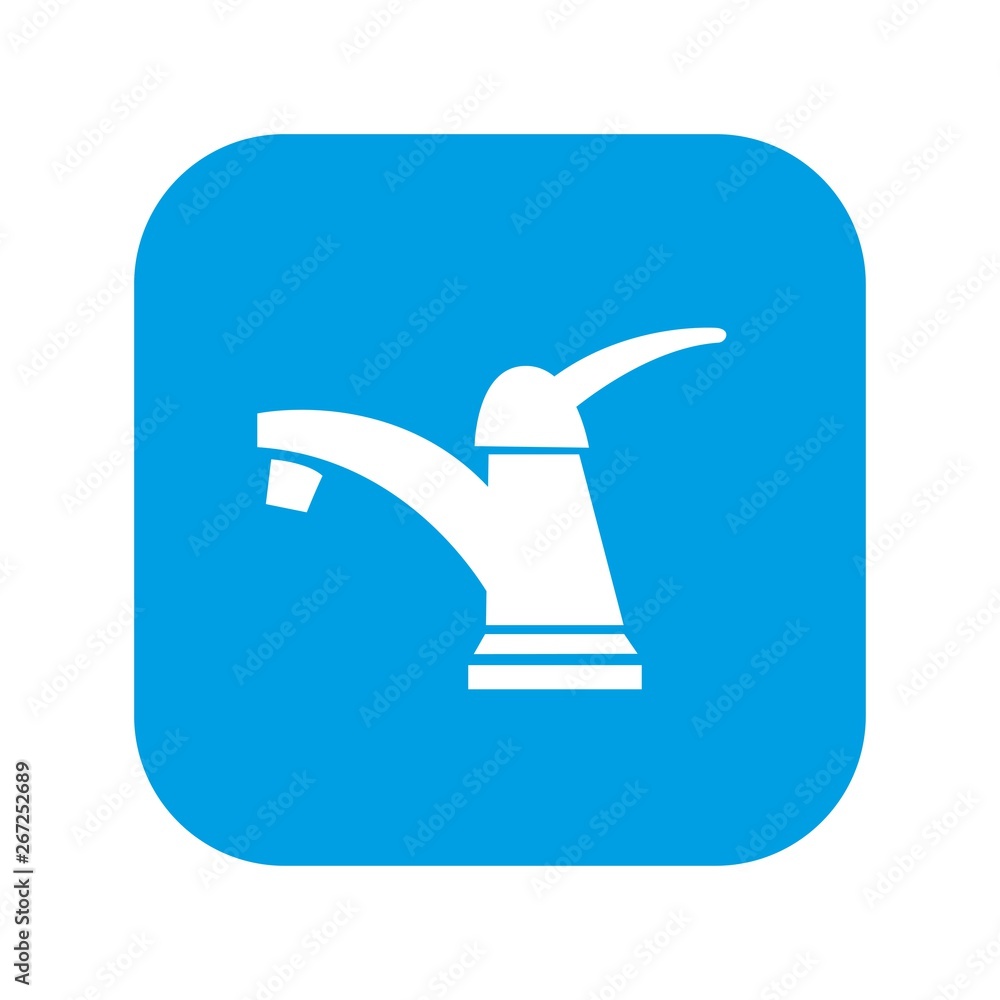 Water tap icon. Vector illustration isolated on white background Water tap icon. Vector illustration isolated on white background
