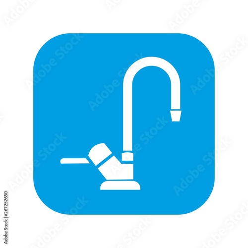 Water tap icon. Vector illustration isolated on white background