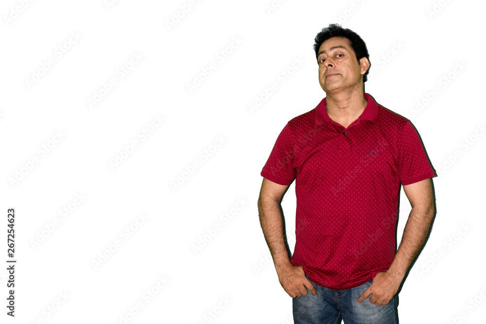Fototapeta premium Young indian man attitude expression 