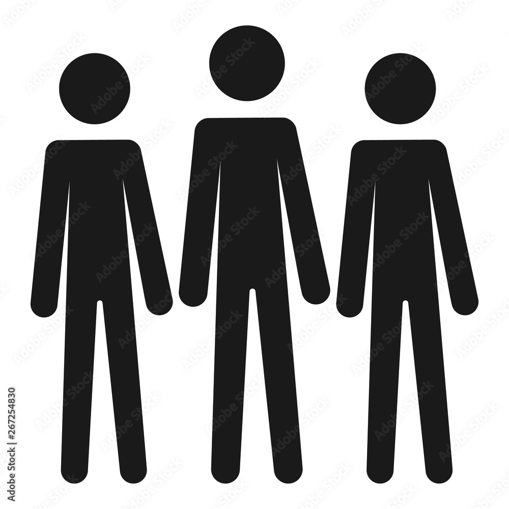 People teamwork icon. Simple illustration of people teamwork vector icon for web design isolated on white background People teamwork icon. Simple illustration of people teamwork vector icon for web design isolated on white background