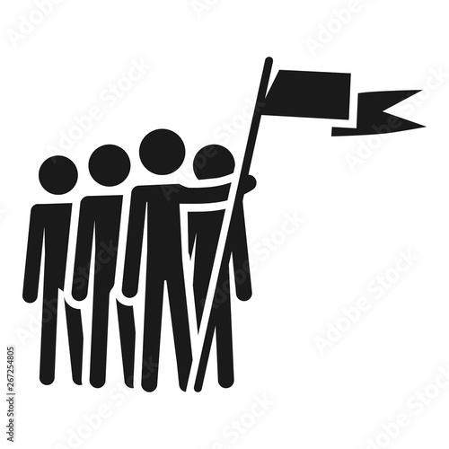 People cohesion icon. Simple illustration of people cohesion vector icon for web design isolated on white background