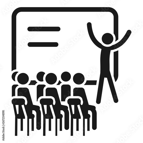 Webinar cohesion icon. Simple illustration of webinar cohesion vector icon for web design isolated on white background