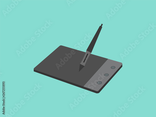 GraStylus and graphic tablet. eps 10