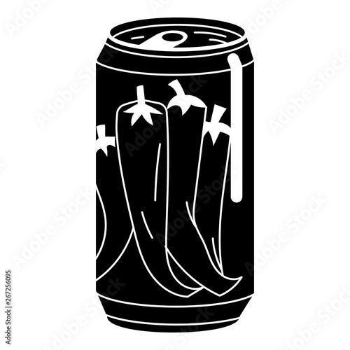 Pepper tin can icon. Simple illustration of pepper tin can vector icon for web design isolated on white background