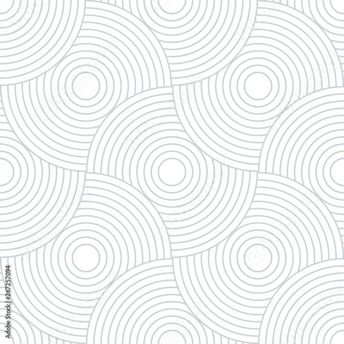 Abstract retro pattern of geometric shapes. Neutral mosaic backdrop. Geometric wave of circles background, vector