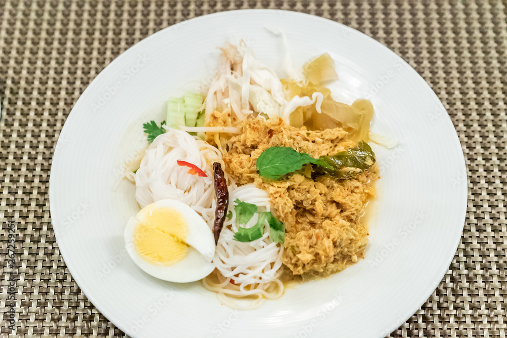 Thai Rice Noodles crab meat Thai Rice Noodles crab meat