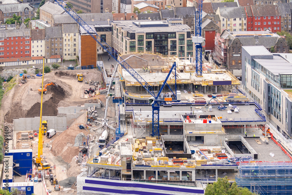 Fototapeta premium Construction site working