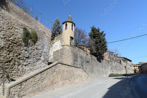 Paisaje urbano del casco antiguo de la ciudad de Vic en la comarca de Osona, Cataluña, España photo