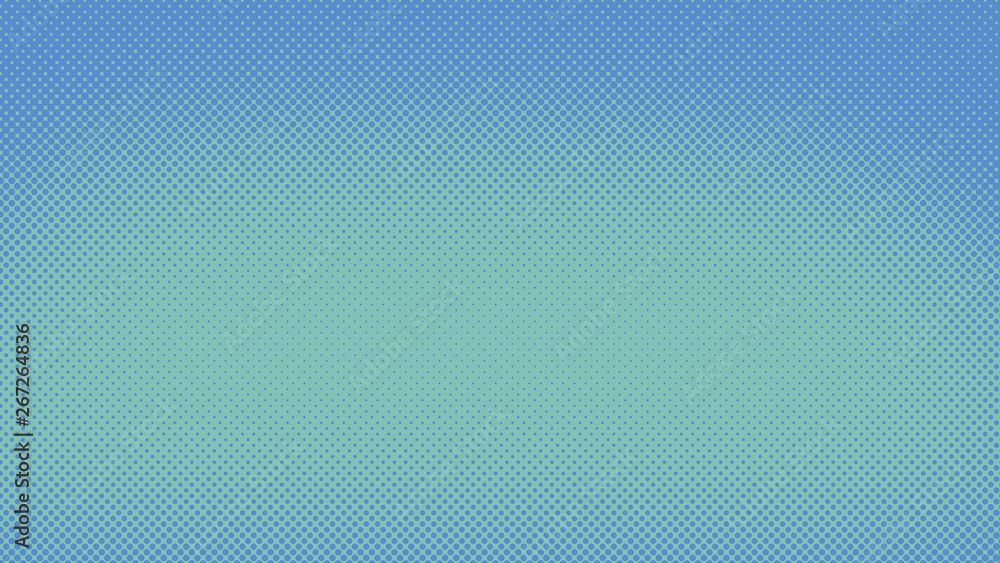 Blue pop art background in retro comic style with halftone dots, vector illustration of backdrop with isolated dots Blue pop art background in retro comic style with halftone dots, vector illustration of backdrop with isolated dots