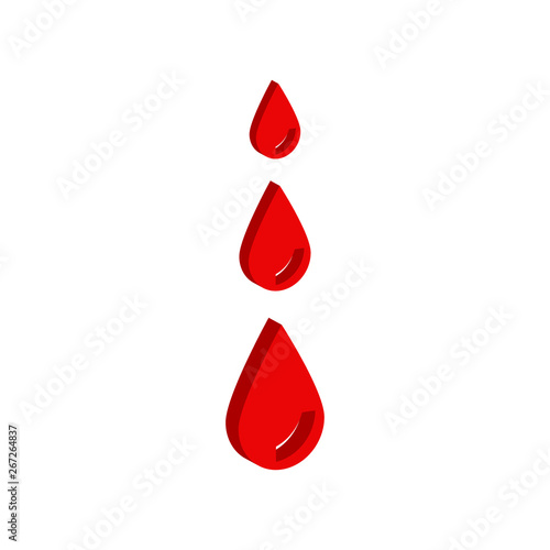 Bleeding icon.Isometric and 3D view.