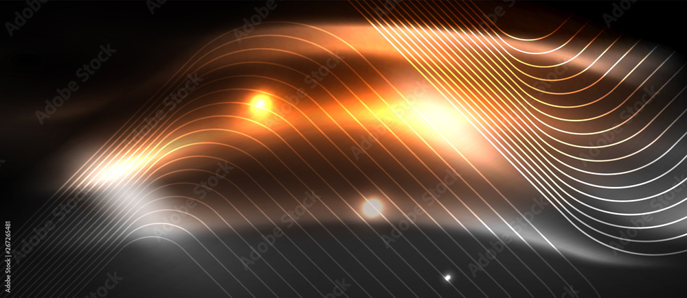 Glowing shiny neon squares abstract background, techno modern template Glowing shiny neon squares abstract background, techno modern template