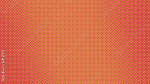Red retro comic pop art background with dots, cartoon halftone background vector illustration eps10