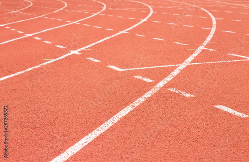 Running track at the stadium.