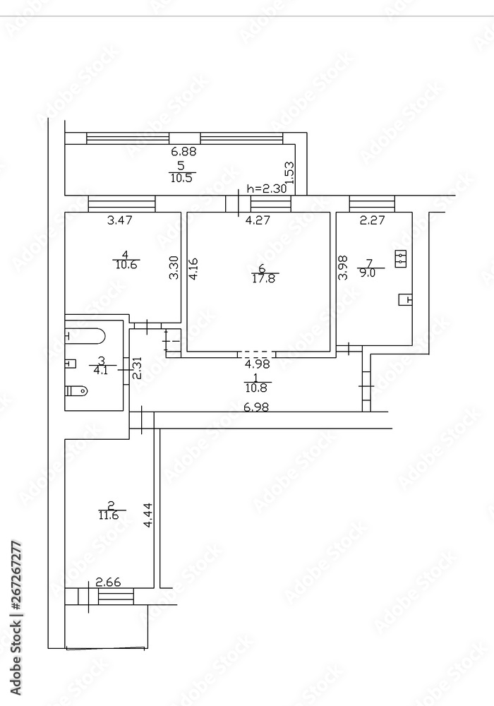 2d floor plan. Black&white floor plan. Floorplan 2d floor plan. Black&white floor plan. Floorplan