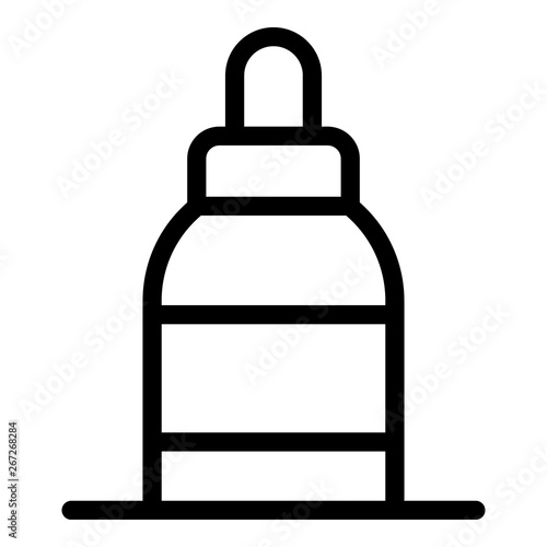 Nose spray icon. Outline nose spray vector icon for web design isolated on white background