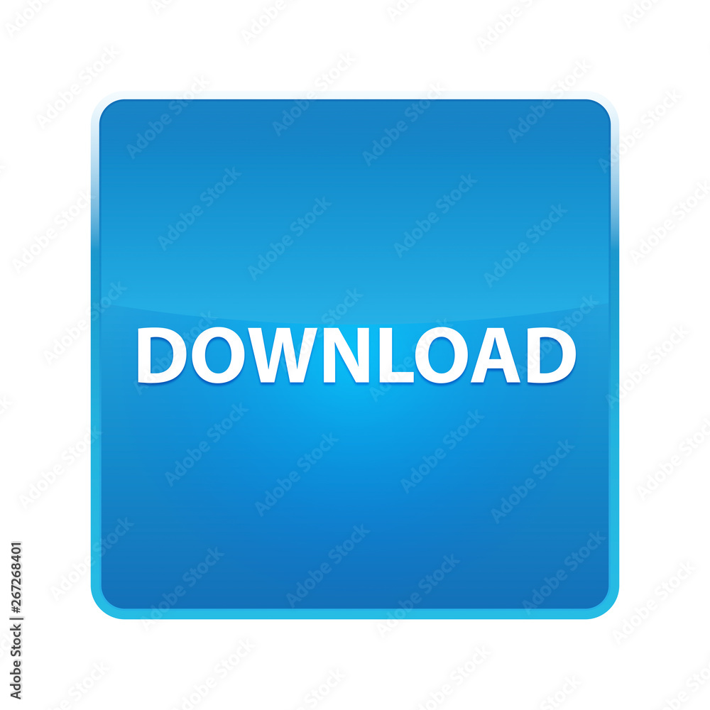 Download shiny blue square button Download shiny blue square button
