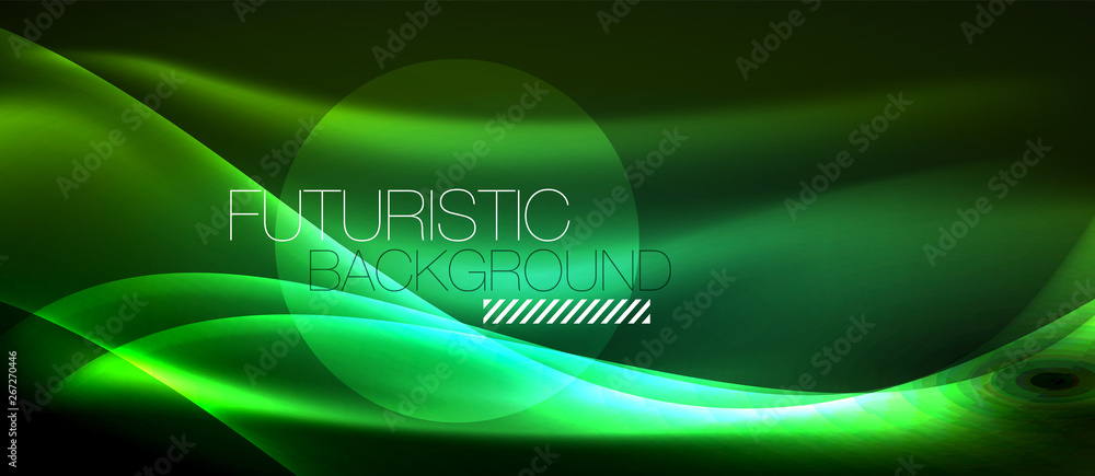 Neon light waves Neon light waves