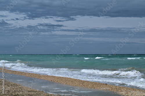 beach and sea horizon water sky cloud seascape nature 