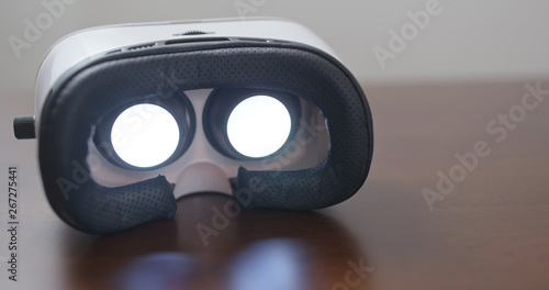 Video plays inside VR device