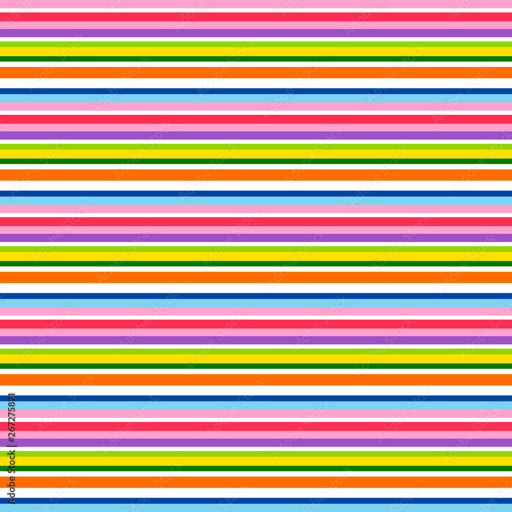 Colorful striped abstract background, variable width stripes
