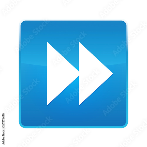 Jump forward icon shiny blue square button Free Download Jump forward icon shiny blue square button - GFXLoad
