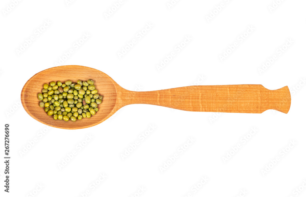 Mung beans in spoon Mung beans in spoon