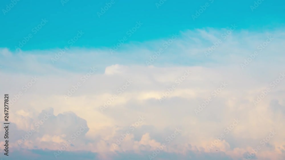 Cloudy sky timelapse background. Abstract fpuffy cloudscape in air time lapse. Cloudy sky timelapse background. Abstract fpuffy cloudscape in air time lapse.