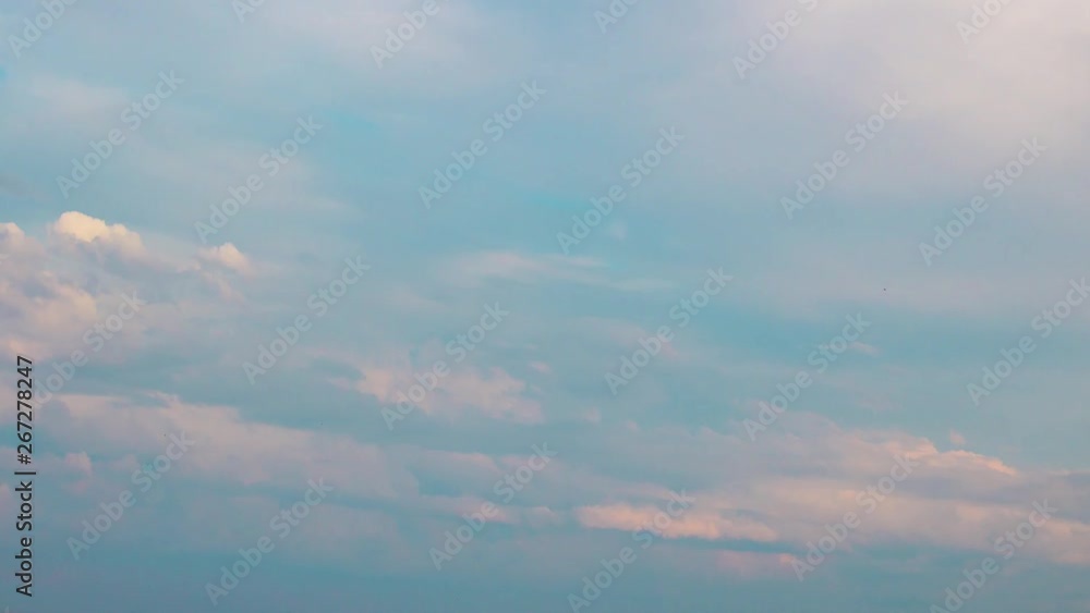 Cloudy sky timelapse background. Abstract fpuffy cloudscape in air time lapse. Cloudy sky timelapse background. Abstract fpuffy cloudscape in air time lapse.