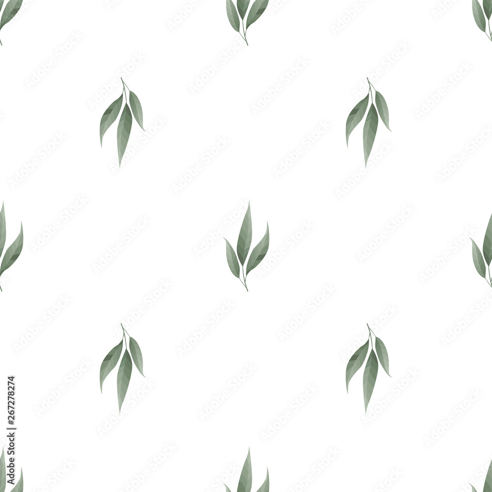 Seamless leaves pattern. Design for banner, poster, card, cover, invitation, placard brochure or header. Seamless leaves pattern. Design for banner, poster, card, cover, invitation, placard brochure or header.