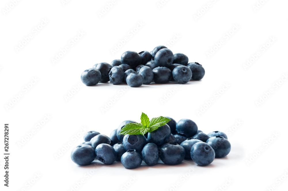 blueberries isolated on white background blueberries isolated on white background