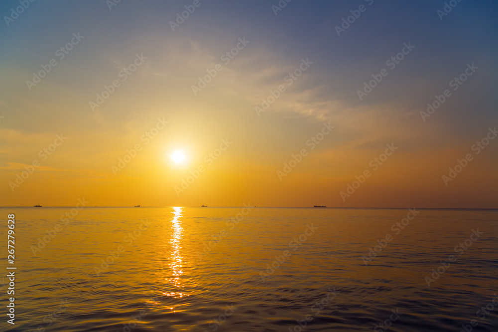 sunset tide landscape