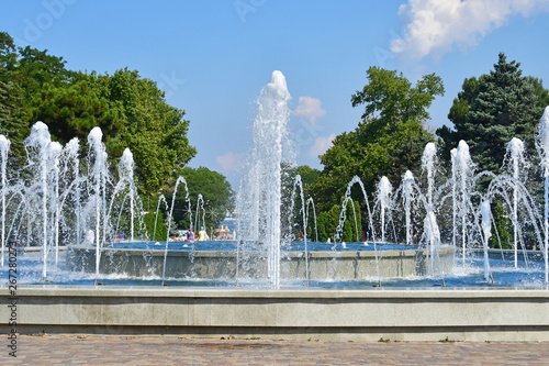 Photos Russia, Anapa city,  musical fountain on the square of the Soviets in sunny day